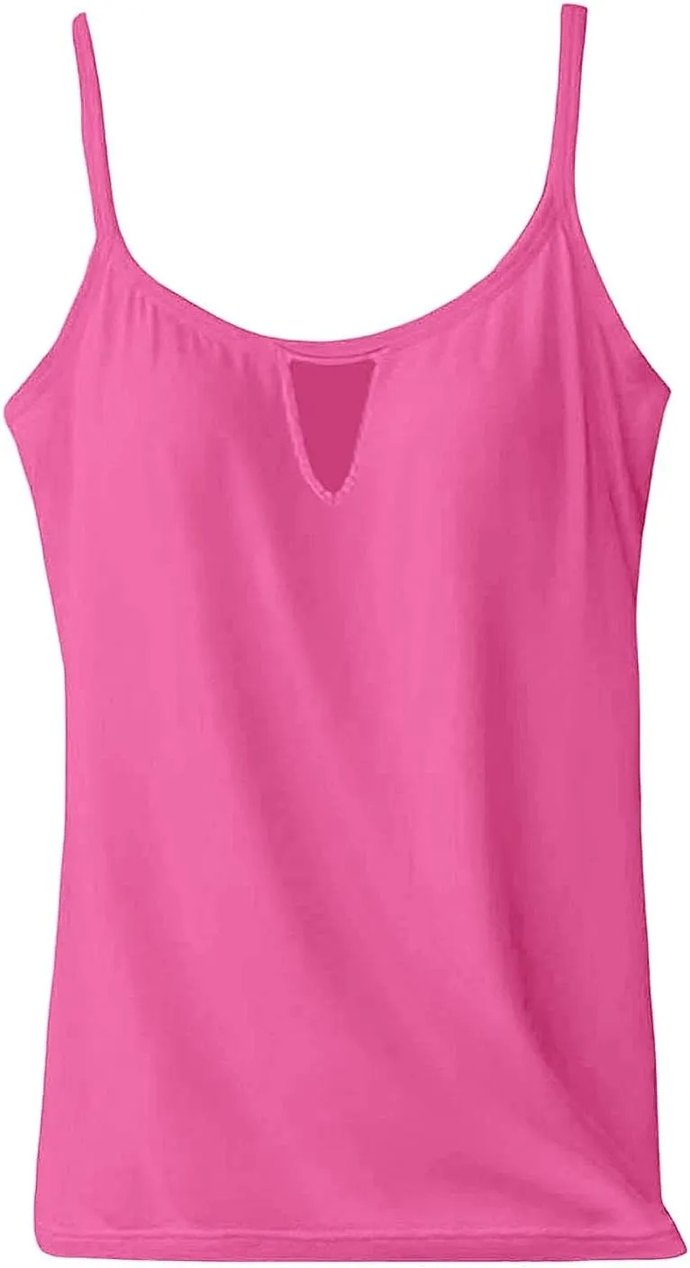 Womens Summer Tank Tops Front Eyelet Camisoles Top Going Out Teen Girls Y2k Workout Cami