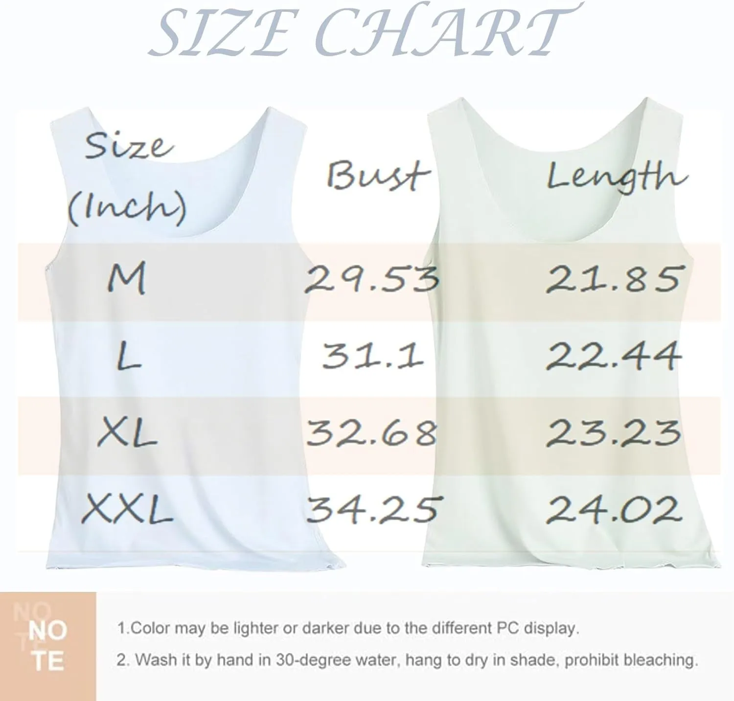 Womens Tank Tops 2Pc Round Neck Casual fit Camisole Seamless Stretch Undershirt Sleeveless Shirts