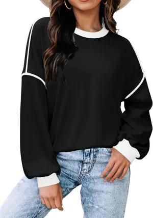 Zeagoo Women Loose Sweatshirts Pullover Tops Long Sleeve Shirt Casual Fall Outfits Y2K Clothes 2024